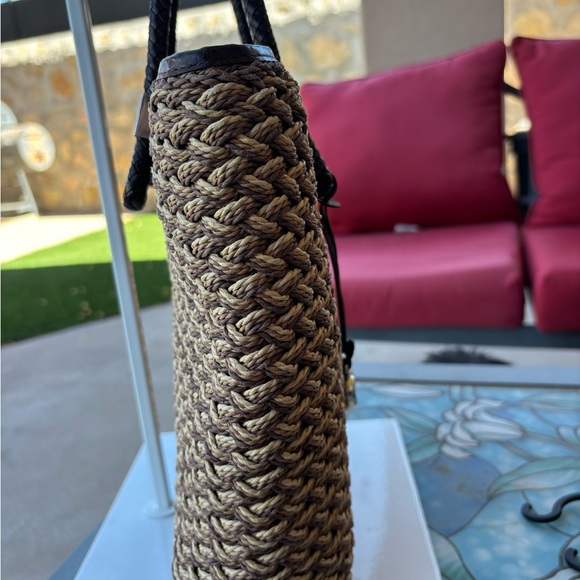 Brighton woven wicker tote - Picture 5 of 6